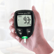 Glucometer measuring blood sugar